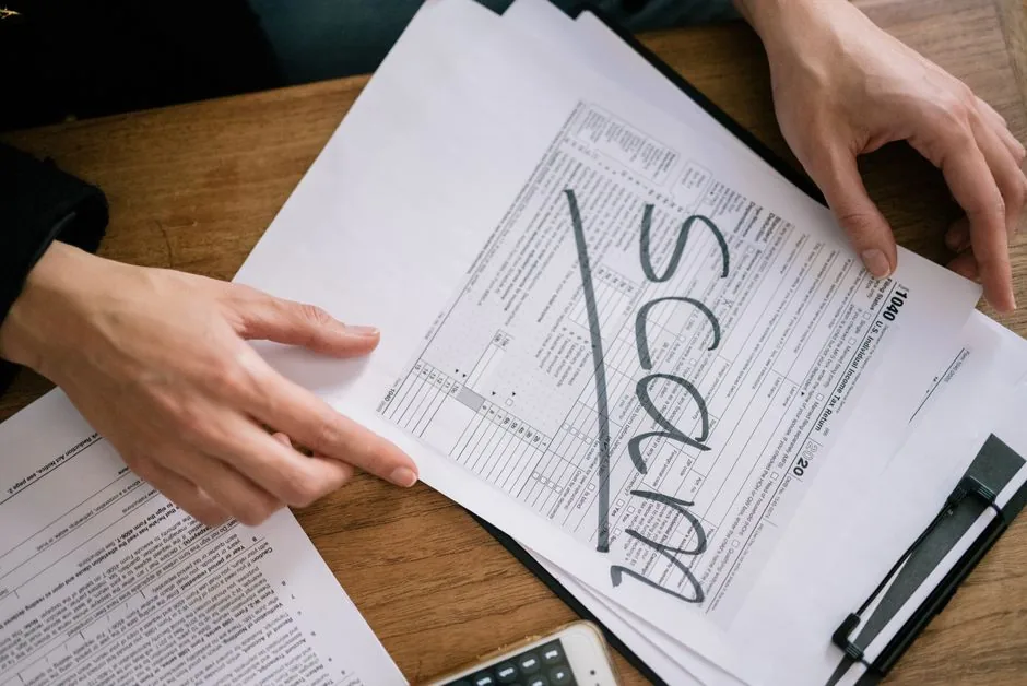 Empresario revisando la declaración del impuesto sobre sociedades y aplicando deducciones por I+D+i para optimizar la carga fiscal de su pyme